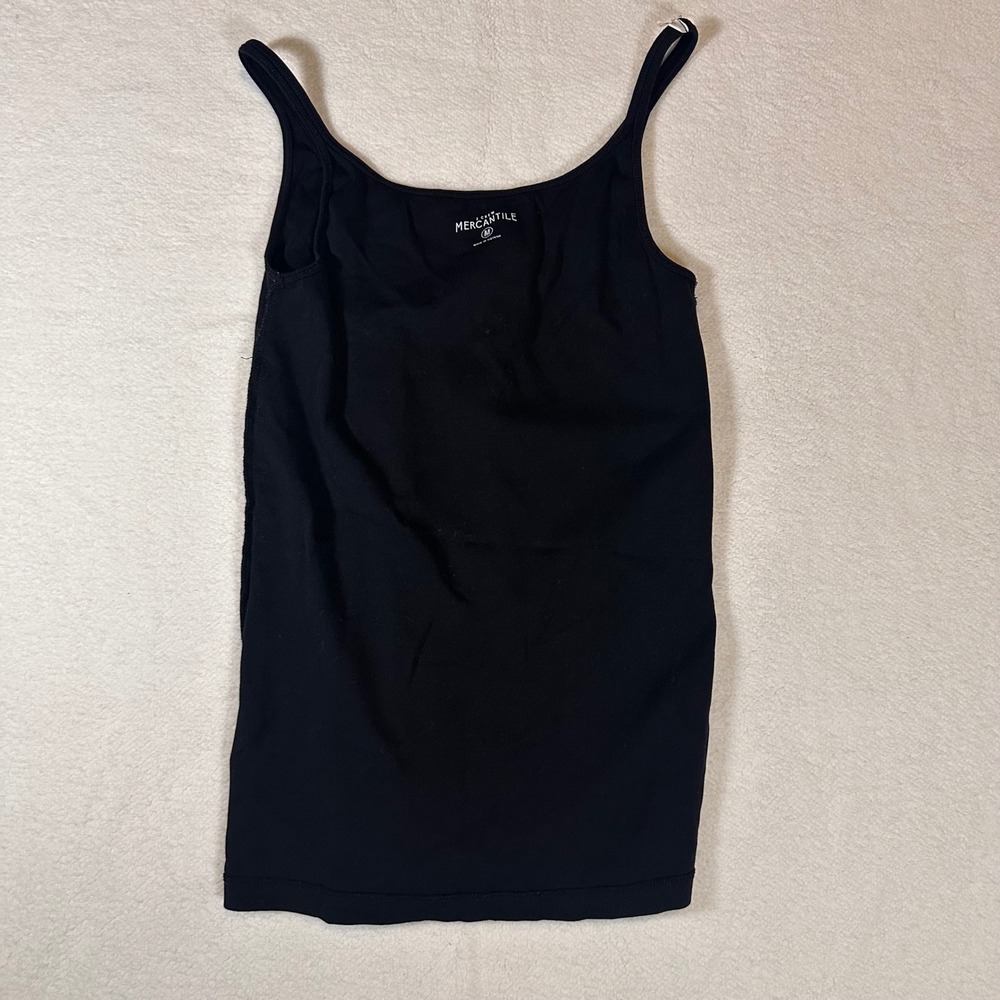 J. Crew Mercantile Black Spaghetti Strap Tank Top Camisole Women's M